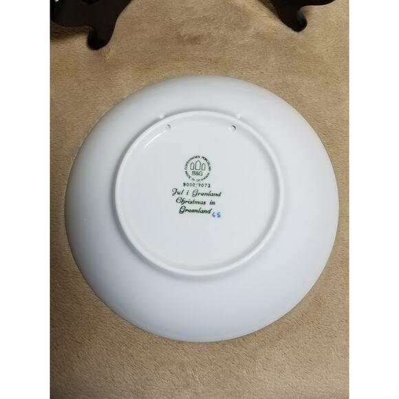 Royal Copenhagen Christmas In Greenland 1972 Plate Porcelain Denmark Vintage - Picture 10 of 11